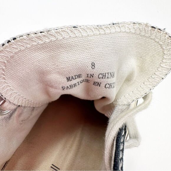 Jeffrey Campbell Endorphin Platform Canvas Sneakers Black Size 8 - Picture 7 of 8